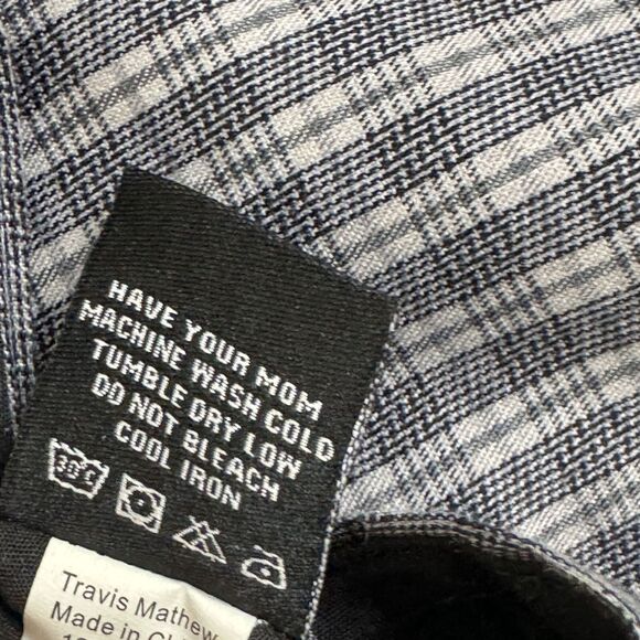 Travis Mathew Golf Shorts Plaid Athletic Athleisure Gray 36 bv - Picture 6 of 6